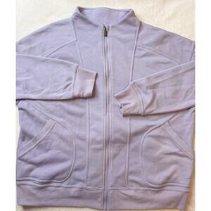 Freely Women’s XL Full Zip Lt Purple Jacket NWOTs